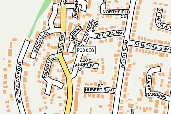 PO8 0EG map - OS OpenMap – Local (Ordnance Survey) PO8 0EG map - OS OpenMap – Local (Ordnance Survey)