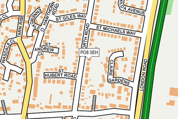 PO8 0EH map - OS OpenMap – Local (Ordnance Survey) PO8 0EH map - OS OpenMap – Local (Ordnance Survey)
