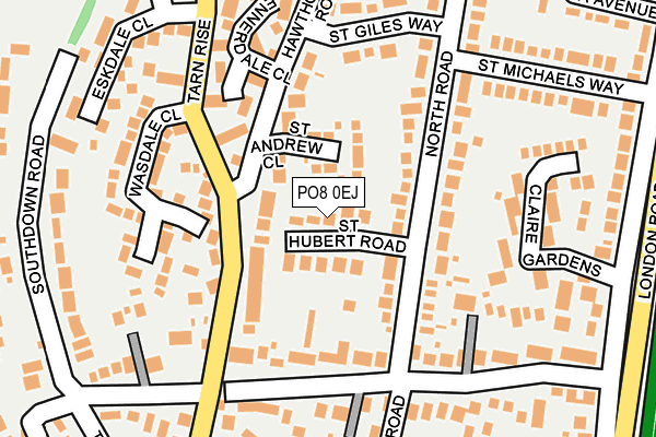 PO8 0EJ map - OS OpenMap – Local (Ordnance Survey) PO8 0EJ map - OS OpenMap – Local (Ordnance Survey)
