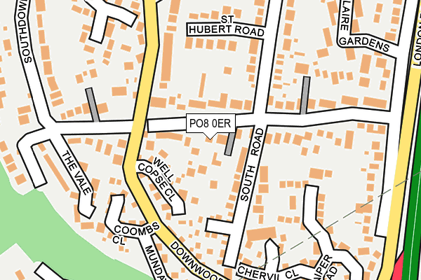 PO8 0ER map - OS OpenMap – Local (Ordnance Survey) PO8 0ER map - OS OpenMap – Local (Ordnance Survey)