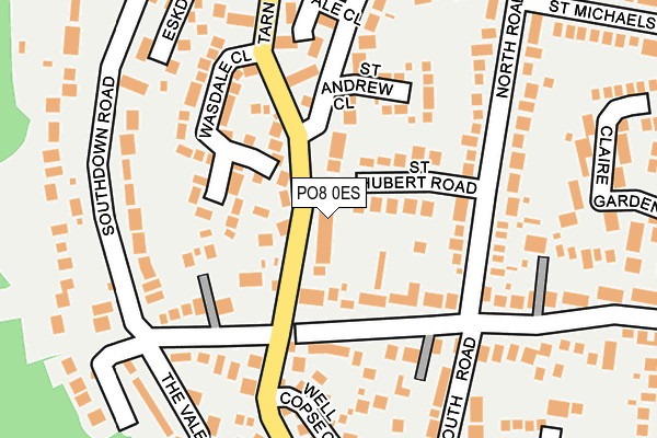 PO8 0ES map - OS OpenMap – Local (Ordnance Survey) PO8 0ES map - OS OpenMap – Local (Ordnance Survey)