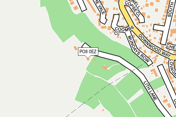 PO8 0EZ map - OS OpenMap – Local (Ordnance Survey) PO8 0EZ map - OS OpenMap – Local (Ordnance Survey)