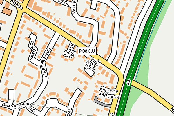 PO8 0JJ map - OS OpenMap – Local (Ordnance Survey) PO8 0JJ map - OS OpenMap – Local (Ordnance Survey)