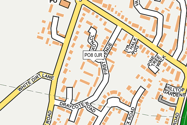 PO8 0JR map - OS OpenMap – Local (Ordnance Survey) PO8 0JR map - OS OpenMap – Local (Ordnance Survey)