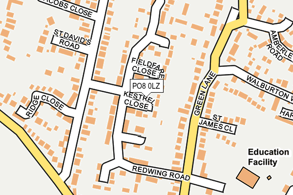 PO8 0LZ map - OS OpenMap – Local (Ordnance Survey) PO8 0LZ map - OS OpenMap – Local (Ordnance Survey)
