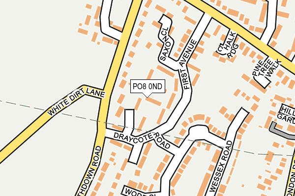 PO8 0ND map - OS OpenMap – Local (Ordnance Survey) PO8 0ND map - OS OpenMap – Local (Ordnance Survey)