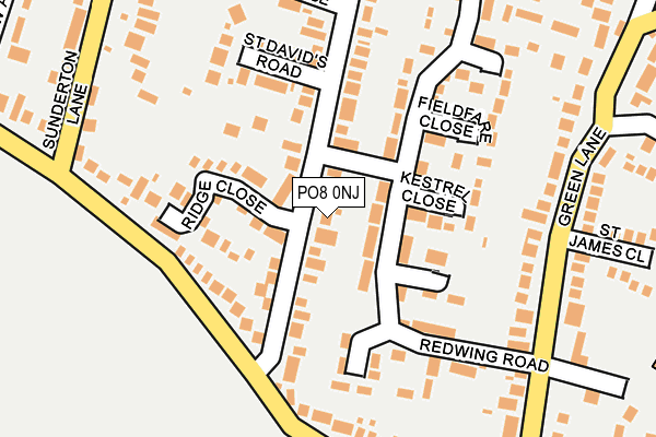 PO8 0NJ map - OS OpenMap – Local (Ordnance Survey) PO8 0NJ map - OS OpenMap – Local (Ordnance Survey)