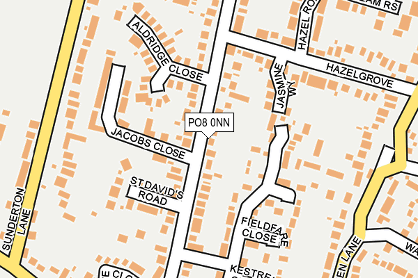 PO8 0NN map - OS OpenMap – Local (Ordnance Survey)