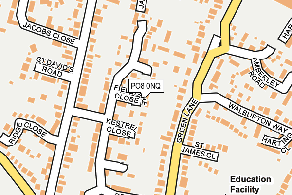 PO8 0NQ map - OS OpenMap – Local (Ordnance Survey) PO8 0NQ map - OS OpenMap – Local (Ordnance Survey)