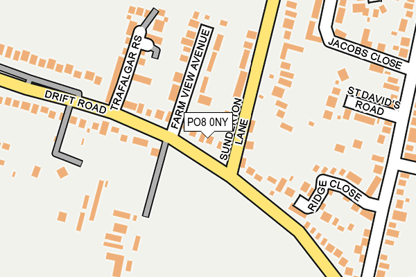 PO8 0NY map - OS OpenMap – Local (Ordnance Survey) PO8 0NY map - OS OpenMap – Local (Ordnance Survey)