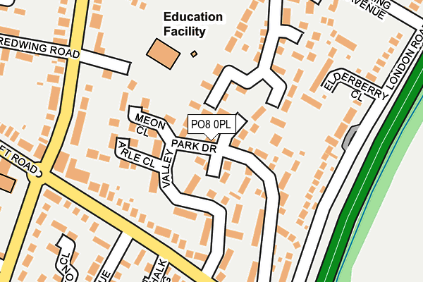 PO8 0PL map - OS OpenMap – Local (Ordnance Survey) PO8 0PL map - OS OpenMap – Local (Ordnance Survey)