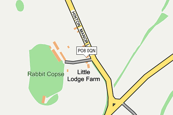 PO8 0QN map - OS OpenMap – Local (Ordnance Survey) PO8 0QN map - OS OpenMap – Local (Ordnance Survey)