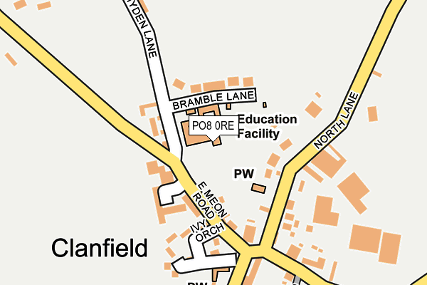 PO8 0RE map - OS OpenMap – Local (Ordnance Survey) PO8 0RE map - OS OpenMap – Local (Ordnance Survey)