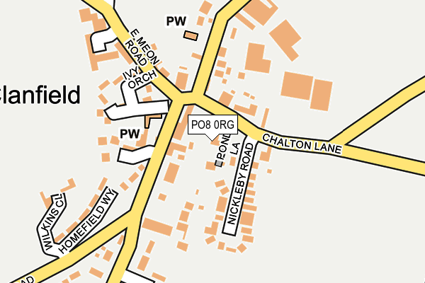 PO8 0RG map - OS OpenMap – Local (Ordnance Survey) PO8 0RG map - OS OpenMap – Local (Ordnance Survey)