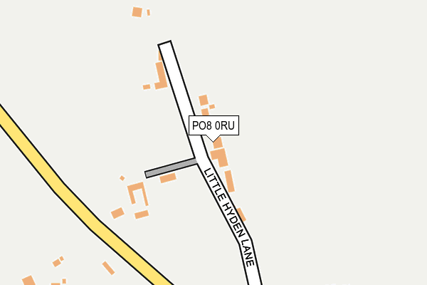 PO8 0RU map - OS OpenMap – Local (Ordnance Survey)