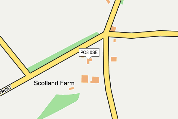 PO8 0SE map - OS OpenMap – Local (Ordnance Survey) PO8 0SE map - OS OpenMap – Local (Ordnance Survey)