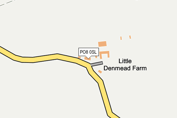 PO8 0SL map - OS OpenMap – Local (Ordnance Survey)