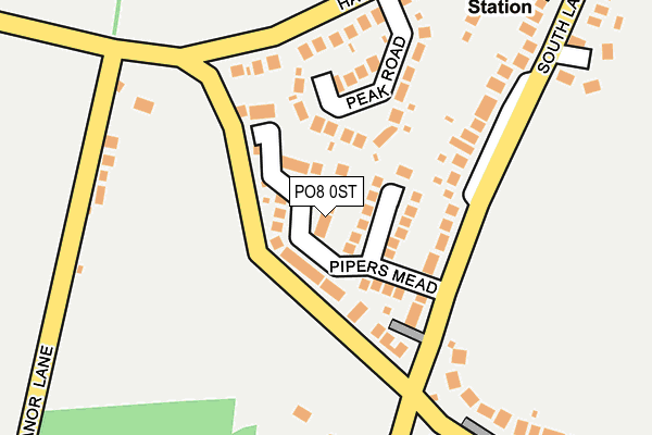PO8 0ST map - OS OpenMap – Local (Ordnance Survey) PO8 0ST map - OS OpenMap – Local (Ordnance Survey)