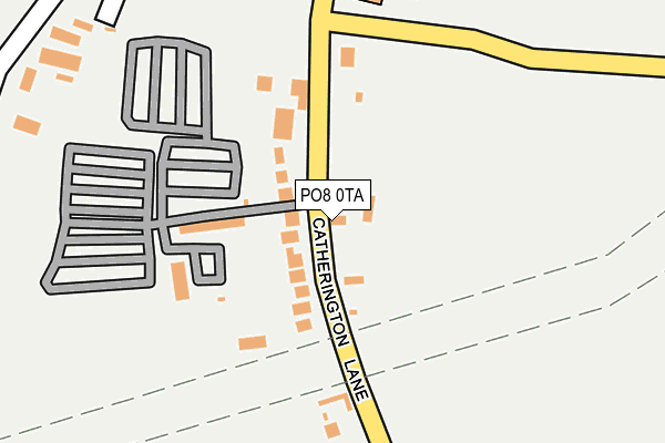 PO8 0TA map - OS OpenMap – Local (Ordnance Survey) PO8 0TA map - OS OpenMap – Local (Ordnance Survey)