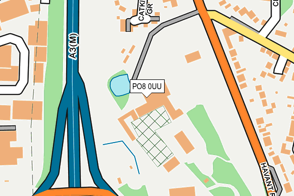 PO8 0UU map - OS OpenMap – Local (Ordnance Survey) PO8 0UU map - OS OpenMap – Local (Ordnance Survey)