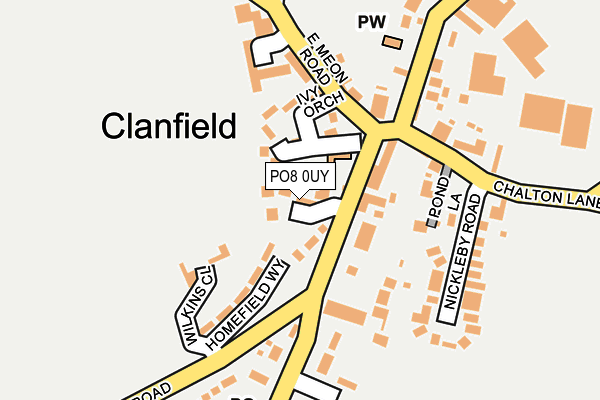PO8 0UY map - OS OpenMap – Local (Ordnance Survey) PO8 0UY map - OS OpenMap – Local (Ordnance Survey)