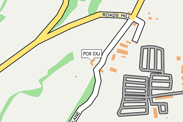 PO8 0XJ map - OS OpenMap – Local (Ordnance Survey) PO8 0XJ map - OS OpenMap – Local (Ordnance Survey)