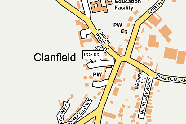 PO8 0XL map - OS OpenMap – Local (Ordnance Survey)
