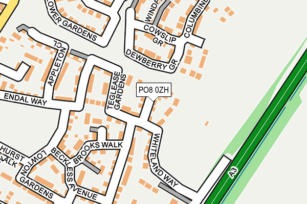 PO8 0ZH map - OS OpenMap – Local (Ordnance Survey) PO8 0ZH map - OS OpenMap – Local (Ordnance Survey)