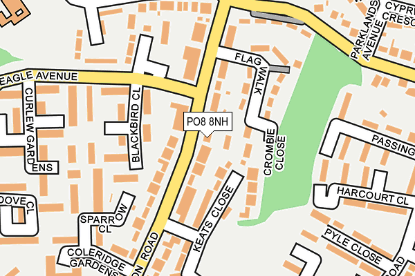 PO8 8NH map - OS OpenMap – Local (Ordnance Survey) PO8 8NH map - OS OpenMap – Local (Ordnance Survey)