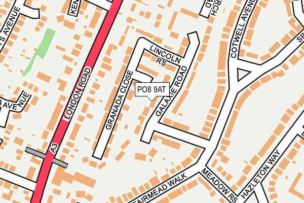 PO8 9AT map - OS OpenMap – Local (Ordnance Survey) PO8 9AT map - OS OpenMap – Local (Ordnance Survey)