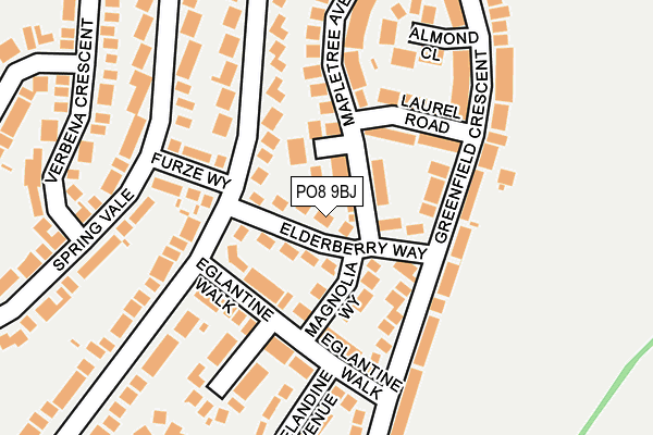 PO8 9BJ map - OS OpenMap – Local (Ordnance Survey) PO8 9BJ map - OS OpenMap – Local (Ordnance Survey)