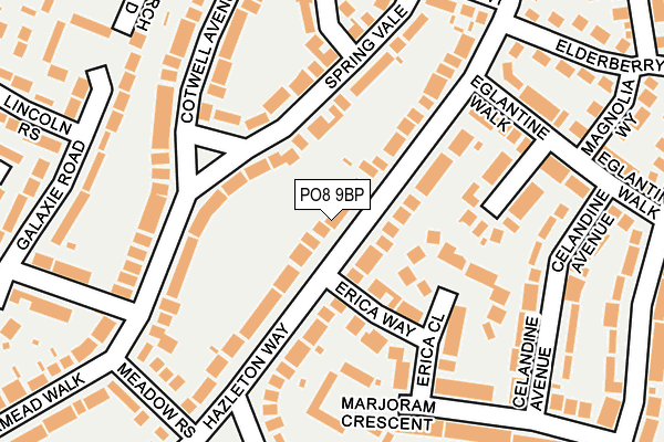 PO8 9BP map - OS OpenMap – Local (Ordnance Survey) PO8 9BP map - OS OpenMap – Local (Ordnance Survey)
