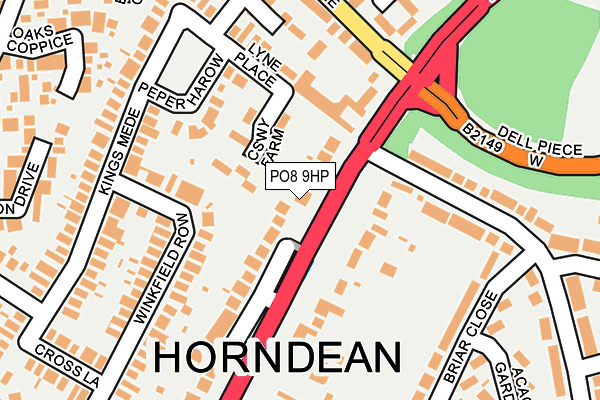 PO8 9HP map - OS OpenMap – Local (Ordnance Survey) PO8 9HP map - OS OpenMap – Local (Ordnance Survey)