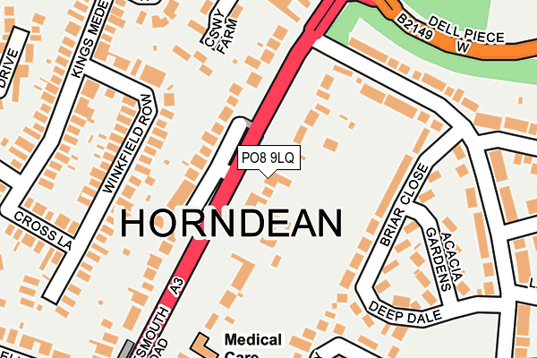 PO8 9LQ map - OS OpenMap – Local (Ordnance Survey) PO8 9LQ map - OS OpenMap – Local (Ordnance Survey)
