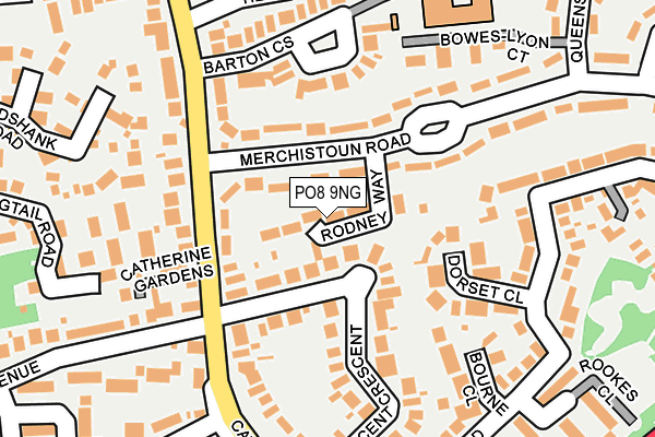 PO8 9NG map - OS OpenMap – Local (Ordnance Survey) PO8 9NG map - OS OpenMap – Local (Ordnance Survey)