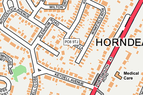 PO8 9TJ map - OS OpenMap – Local (Ordnance Survey) PO8 9TJ map - OS OpenMap – Local (Ordnance Survey)
