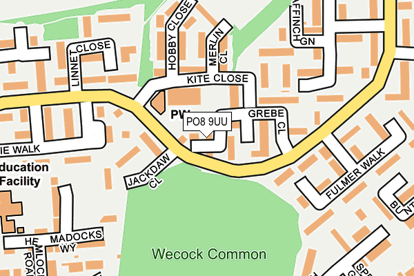 PO8 9UU map - OS OpenMap – Local (Ordnance Survey) PO8 9UU map - OS OpenMap – Local (Ordnance Survey)