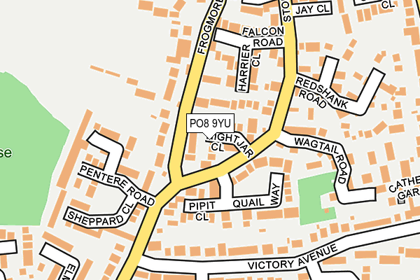 PO8 9YU map - OS OpenMap – Local (Ordnance Survey) PO8 9YU map - OS OpenMap – Local (Ordnance Survey)
