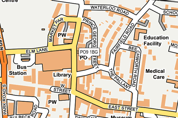 PO9 1BG map - OS OpenMap – Local (Ordnance Survey) PO9 1BG map - OS OpenMap – Local (Ordnance Survey)