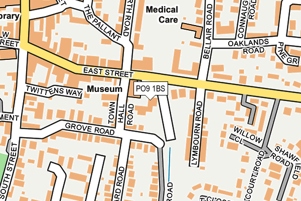 PO9 1BS map - OS OpenMap – Local (Ordnance Survey) PO9 1BS map - OS OpenMap – Local (Ordnance Survey)