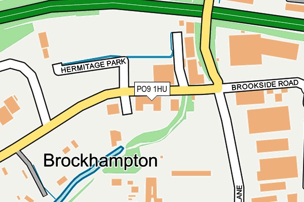 PO9 1HU map - OS OpenMap – Local (Ordnance Survey) PO9 1HU map - OS OpenMap – Local (Ordnance Survey)