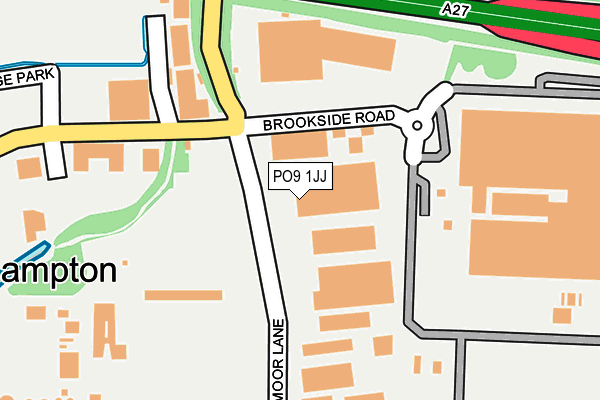 PO9 1JJ map - OS OpenMap – Local (Ordnance Survey) PO9 1JJ map - OS OpenMap – Local (Ordnance Survey)