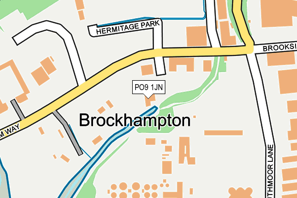 PO9 1JN map - OS OpenMap – Local (Ordnance Survey) PO9 1JN map - OS OpenMap – Local (Ordnance Survey)
