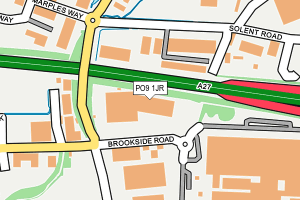 PO9 1JR map - OS OpenMap – Local (Ordnance Survey) PO9 1JR map - OS OpenMap – Local (Ordnance Survey)