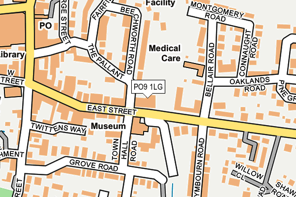 PO9 1LG map - OS OpenMap – Local (Ordnance Survey) PO9 1LG map - OS OpenMap – Local (Ordnance Survey)