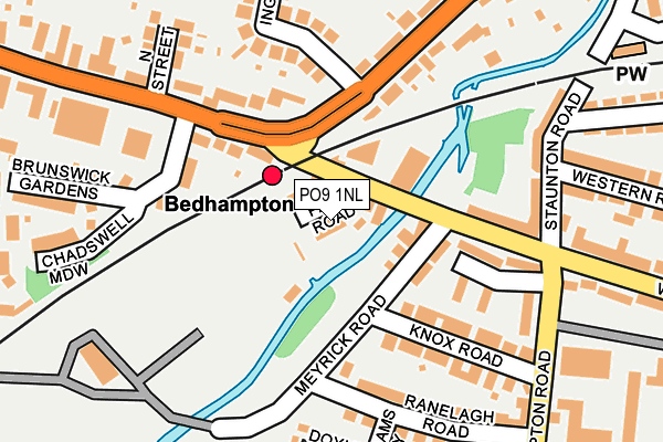 PO9 1NL map - OS OpenMap – Local (Ordnance Survey) PO9 1NL map - OS OpenMap – Local (Ordnance Survey)