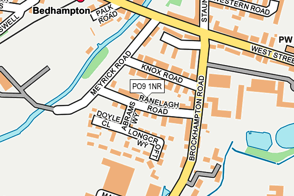 PO9 1NR map - OS OpenMap – Local (Ordnance Survey) PO9 1NR map - OS OpenMap – Local (Ordnance Survey)