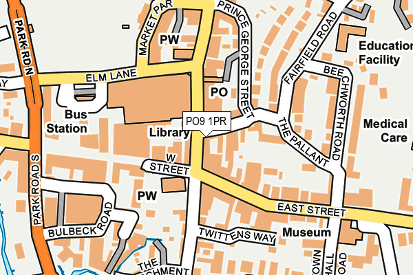 PO9 1PR map - OS OpenMap – Local (Ordnance Survey) PO9 1PR map - OS OpenMap – Local (Ordnance Survey)