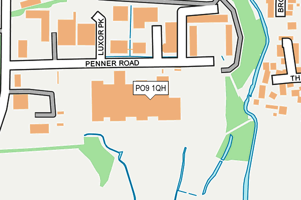 PO9 1QH map - OS OpenMap – Local (Ordnance Survey) PO9 1QH map - OS OpenMap – Local (Ordnance Survey)