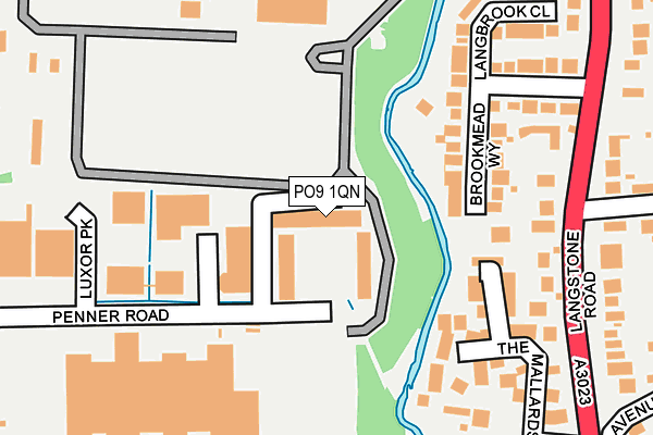 PO9 1QN map - OS OpenMap – Local (Ordnance Survey) PO9 1QN map - OS OpenMap – Local (Ordnance Survey)